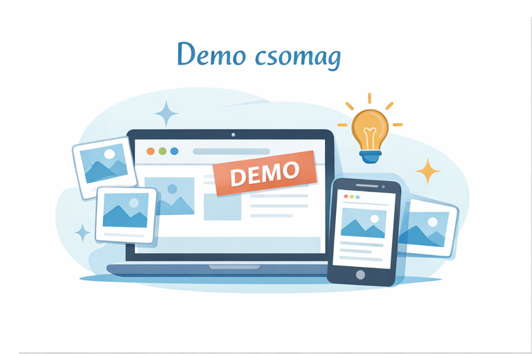 Demo weboldal csomag kezdő vállalkozóknak ÜgyfélFlow