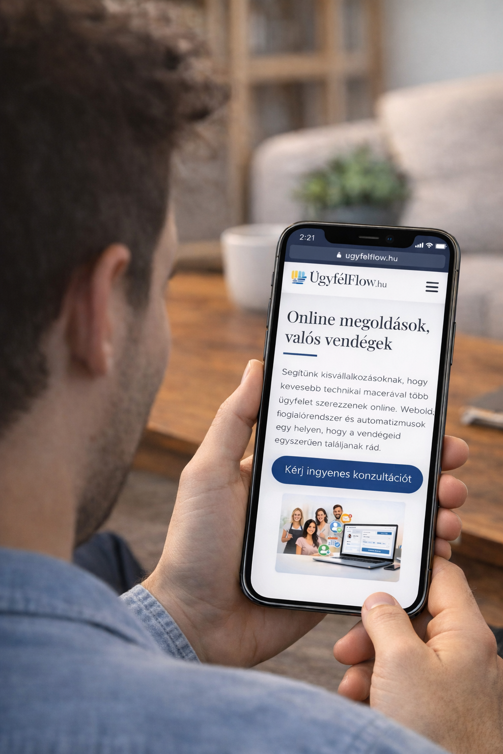 Bernula Richárd az ÜgyfélFlow alapítója kapcsolatfelvételhez